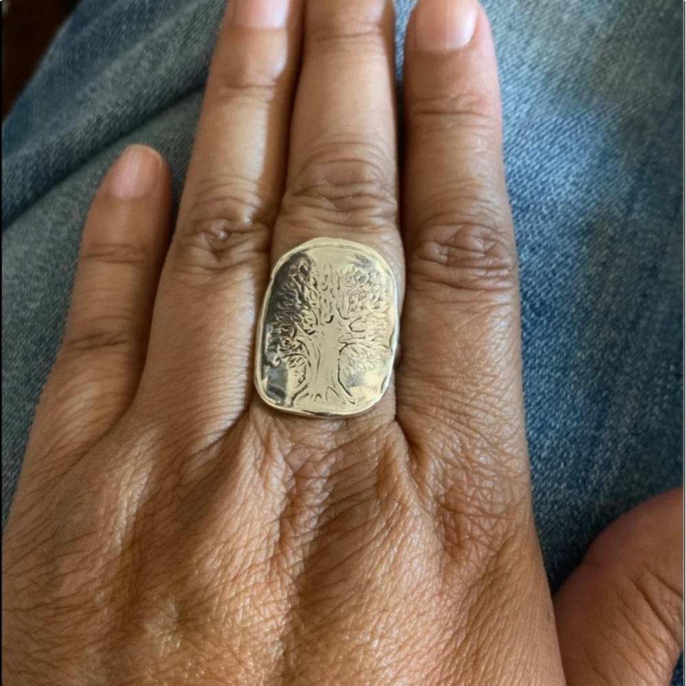 Noa Zuman jewelry Tree of Life sterling ring size 9